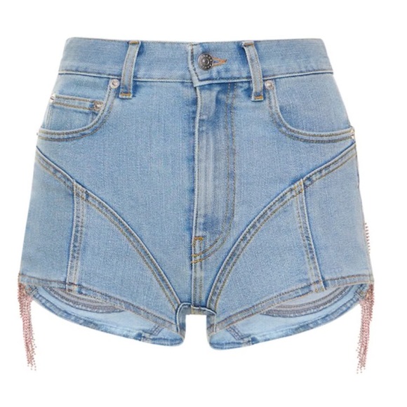 MUGLER
LVR Exclusive fringed denim shorts - Picture 2 of 7